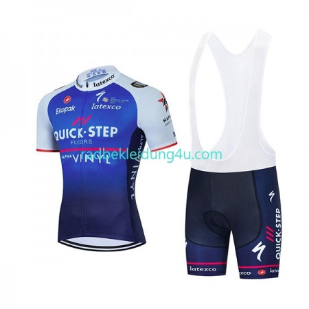 Set Kurzarmtrikot + Trägerhose 2022 Quick-Step Alpha Vinyl Team N001